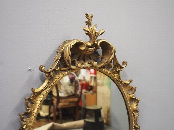 Antique George III Style Carved Wall Mirror