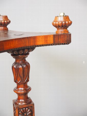Antique Pair of Rosewood and Goncalo Alves Occasional Tables