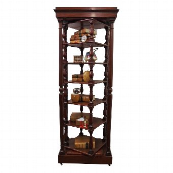Early Victorian Revolving Whatnot