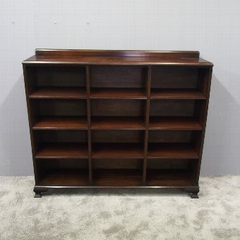 Mahogany Open Bookcase