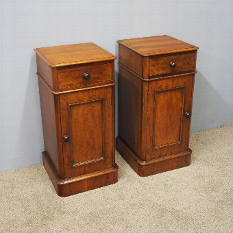 Pair of Neat Sized Mahogany Bedside Cabinets