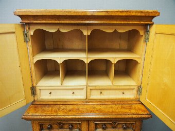 Antique Pollard Oak Collectors Cabinet or Estate Cabinet