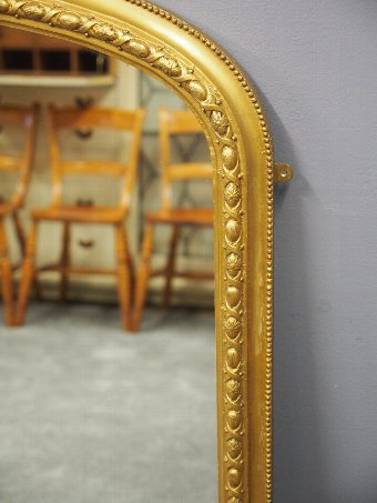 Antique Victorian Carved and Gilded Overmantel Mirror