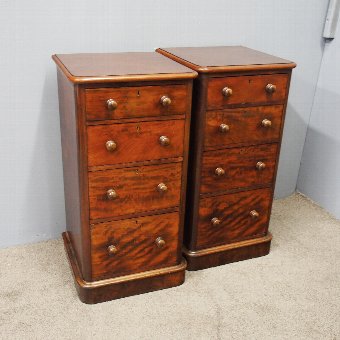Pair of Mahogany Pedestals