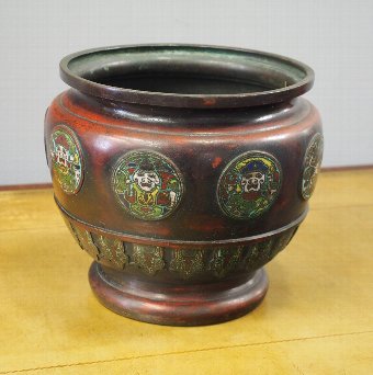 Qing Bronze Inlaid Jardiniere