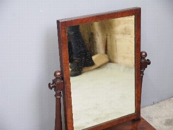 Antique Mahogany Dressing Mirror by Mein of Kelso