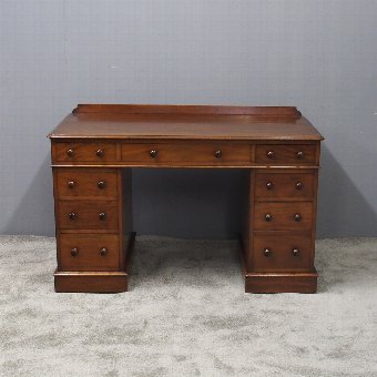 Victorian Mahogany Desk by Edwards and Roberts