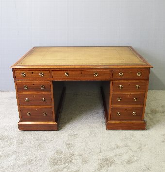 Early 19th Century Mahogany Partners Desk