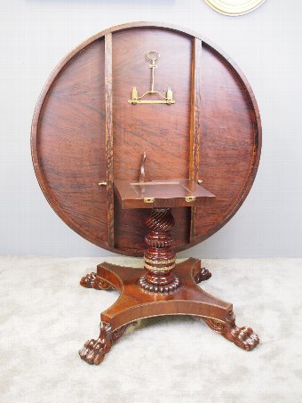 Antique Regency Brass Inlaid Rosewood Centre Table