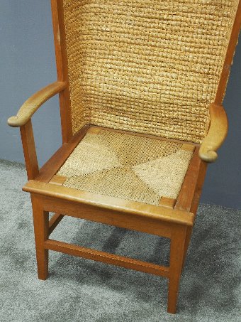 Antique Hooded Orkney Chair by D Kirkness