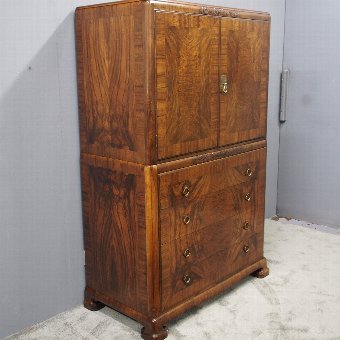 Walnut Linen Press by Whytock and Reid, Edinburgh
