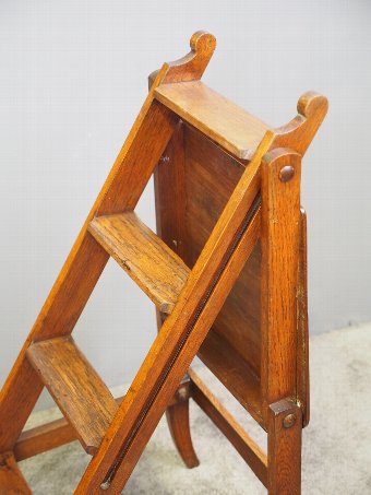 Antique Arts and Crafts Oak Metamorphic Chair or Steps