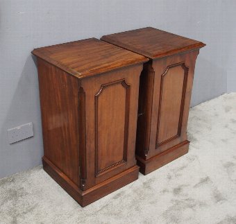 Pair of Victorian Mahogany Lockers