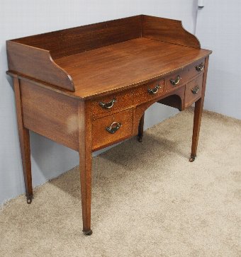 Mahogany Bow Front Side or Dressing Table