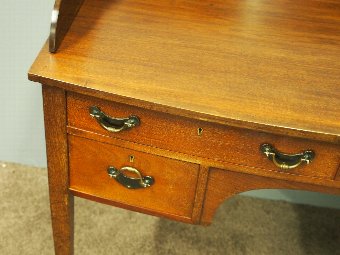 Antique Mahogany Bow Front Side or Dressing Table