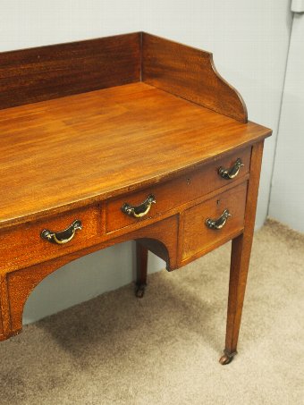 Antique Mahogany Bow Front Side or Dressing Table
