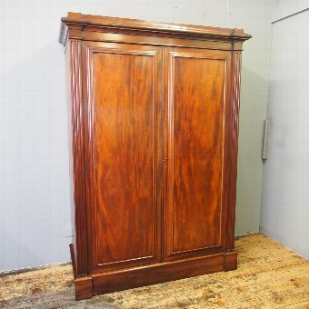 William IV Mahogany Two Door Wardrobe
