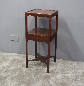 George III Mahogany Bedside Table or Lamp Stand