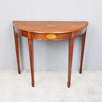 George III Inlaid Mahogany Hall Table