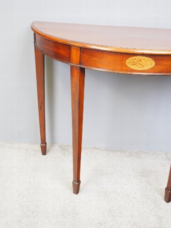 Antique George III Inlaid Mahogany Hall Table