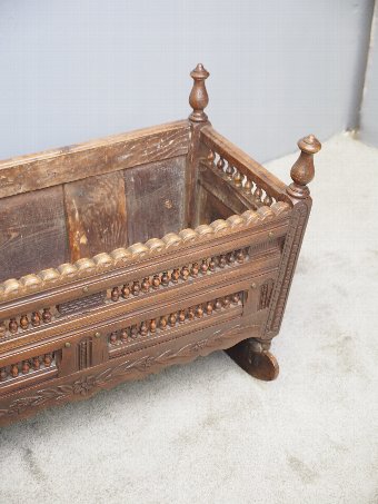 Antique Victorian French Ash Cradle