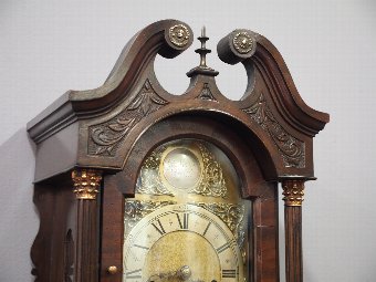 Antique George III Style Mahogany Grandmother Clock by D.E. Norrie, Leith