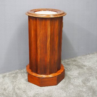 Victorian Fluted Marble Top Pedestal