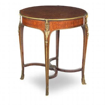 French Walnut and Kingwood Shaped Occasional Table