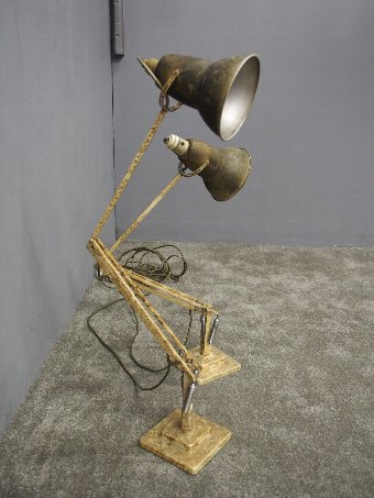 Antique Pair of Adjustable Desk Lamps