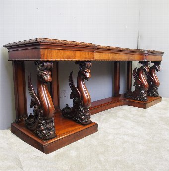 William IV Mahogany Serving Table in the manner of William and Gibton of Dublin