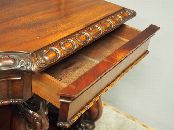 Antique William IV Mahogany Serving Table in the manner of William and Gibton of Dublin