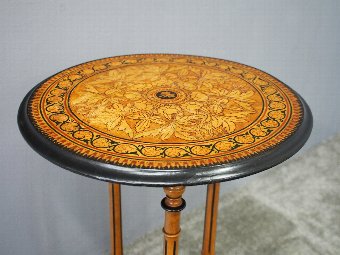 Antique Hand Painted Aesthetic Movement Occasional Table