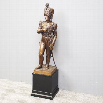 Belgian Bronze Figure of a Grenadier