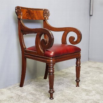 William IV Scottish Mahogany Armchair