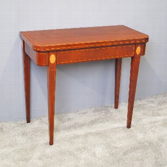 George III Inlaid Mahogany Games Table