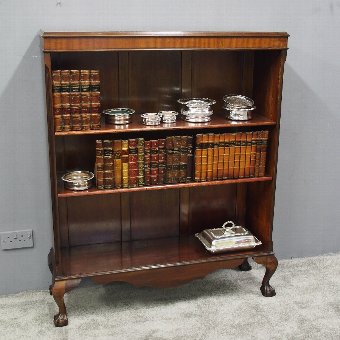 Chippendale Style Mahogany Open Bookcase