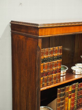 Antique Chippendale Style Mahogany Open Bookcase