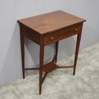 Sheraton Style Inlaid Mahogany Side Table