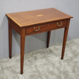 Sheraton Style Inlaid Mahogany Side Table