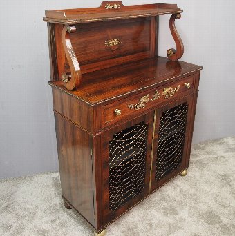 Regency Rosewood Secretaire Chiffonier