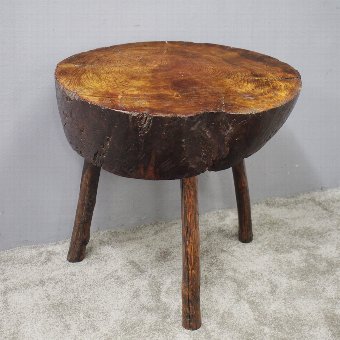 Rustic Elm Side Table