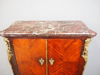 Antique Louis XV Kingwood Cabinet Stamped Leonard Boudin