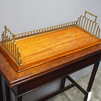 William IV Satinwood and Brass Book Trough