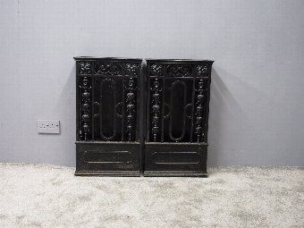 Antique Pair of Cast Iron Stick Stands from Skibo Castle