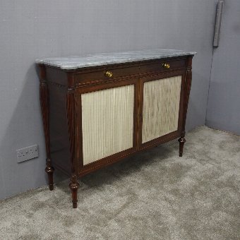 Regency Rosewood and Marble Side Cabinet