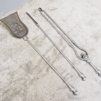 Set of Polished Steel Fire Tools