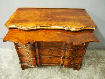 Antique George II Style Walnut Serpentine Chest of Drawers