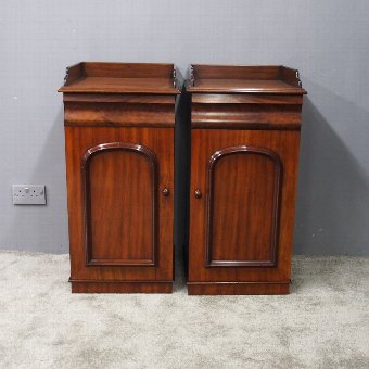 Pair of Victorian Mahogany and Pine Bedsides