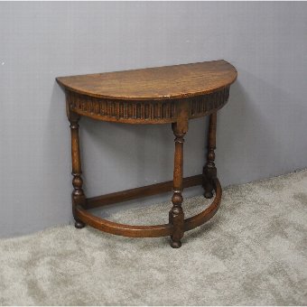 Jacobean Style Oak Side or Hall Table