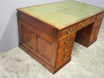 Antique Georgian Style Mahogany Partners Desk